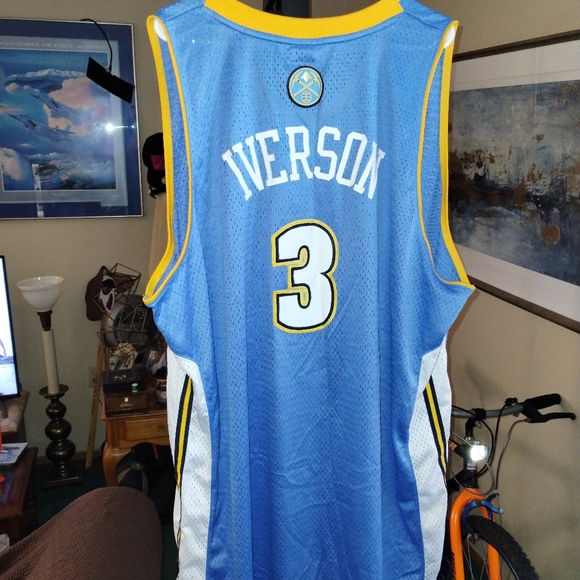Allen Iverson Denver Nuggets Adidas basketball jersey size 4XL - Picture 8 of 9